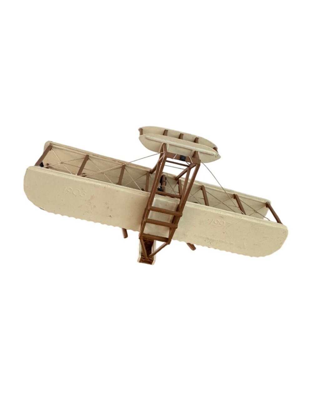 1997 vintage Wright Brothers Biplane Miniature Model Replica - Picture 6 of 8